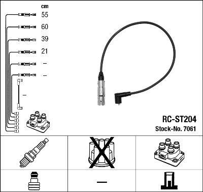 NGK 7061 - Sytytysjohtosarja inparts.fi