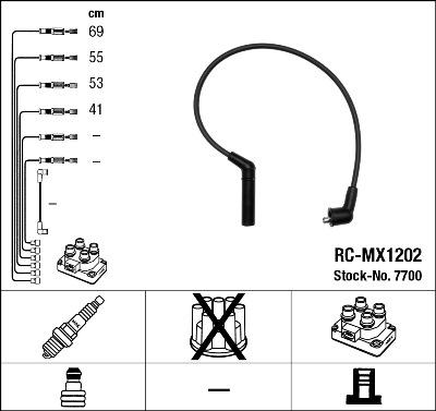 NGK 7700 - Sytytysjohtosarja inparts.fi