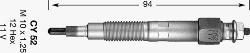 NGK CY52 - Hehkutulppa inparts.fi