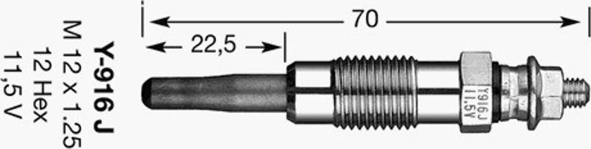 NGK D-Power  6 - Hehkutulppa inparts.fi