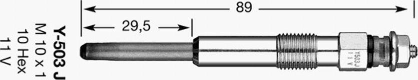 NGK D-Power 10 - Hehkutulppa inparts.fi