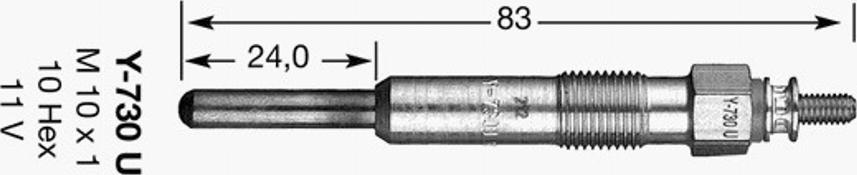 NGK D-Power 17 - Hehkutulppa inparts.fi