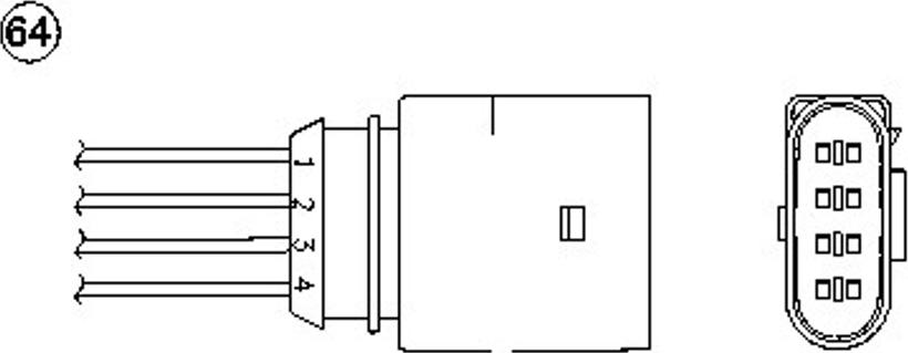 NGK OZA532-V4 - Lambdatunnistin inparts.fi