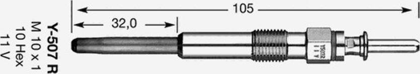 NGK Y-507R - Sytytystulppa inparts.fi