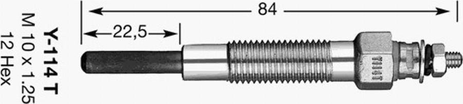 NGK Y-114T - Hehkutulppa inparts.fi