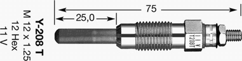 NGK Y-208 T - Hehkutulppa inparts.fi