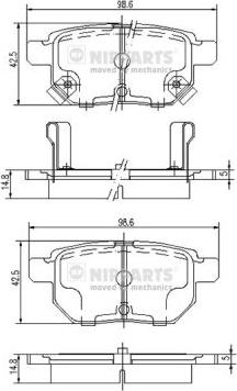 Valeo GDB3454 - Jarrupala, levyjarru inparts.fi