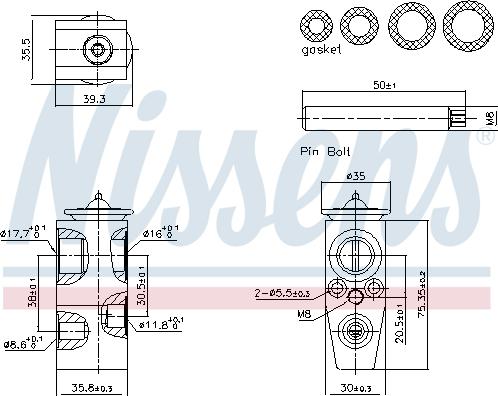 Nissens 999445 - Paisuntaventtiili, ilmastointilaite inparts.fi