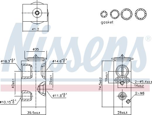 Nissens 999426 - Paisuntaventtiili, ilmastointilaite inparts.fi