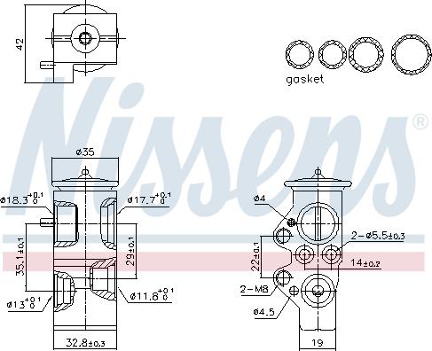 Nissens 999428 - Paisuntaventtiili, ilmastointilaite inparts.fi