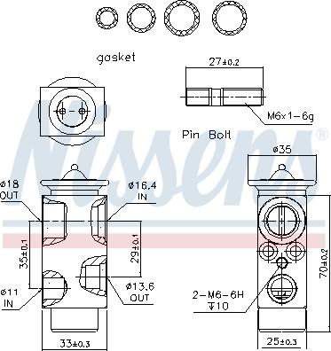 Nissens 999235 - Paisuntaventtiili, ilmastointilaite inparts.fi