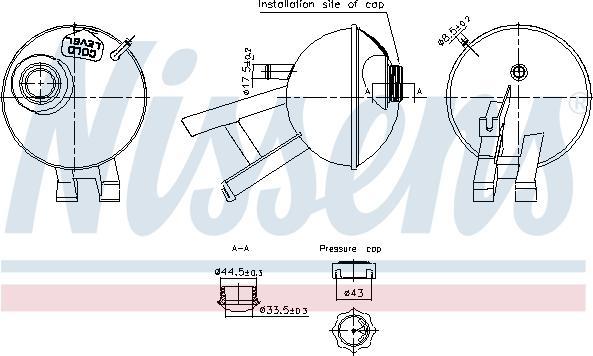 Nissens 996348 - Nestesäiliö, jäähdytysneste inparts.fi