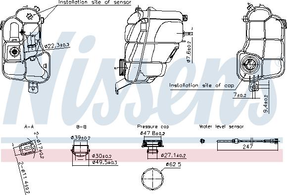 Nissens 996294 - Nestesäiliö, jäähdytysneste inparts.fi