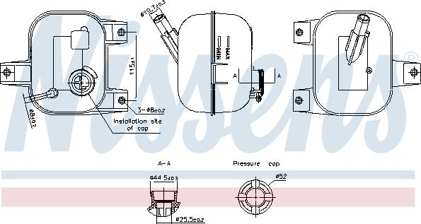 Nissens 996246 - Nestesäiliö, jäähdytysneste inparts.fi