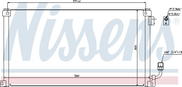 Nissens 94599 - Lauhdutin, ilmastointilaite inparts.fi