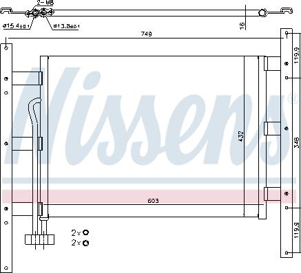 Nissens 94682 - Lauhdutin, ilmastointilaite inparts.fi