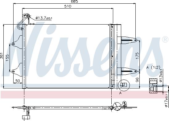 Nissens 94628 - Lauhdutin, ilmastointilaite inparts.fi