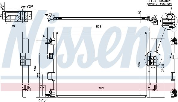 Nissens 940463 - Lauhdutin, ilmastointilaite inparts.fi