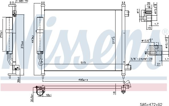 Nissens 940600 - Lauhdutin, ilmastointilaite inparts.fi