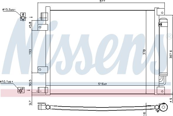 Nissens 940601 - Lauhdutin, ilmastointilaite inparts.fi