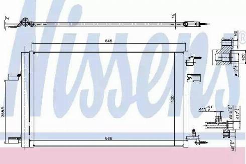 Nissens 940258 - Lauhdutin, ilmastointilaite inparts.fi