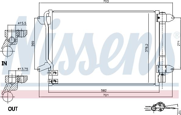 Nissens 940238 - Lauhdutin, ilmastointilaite inparts.fi