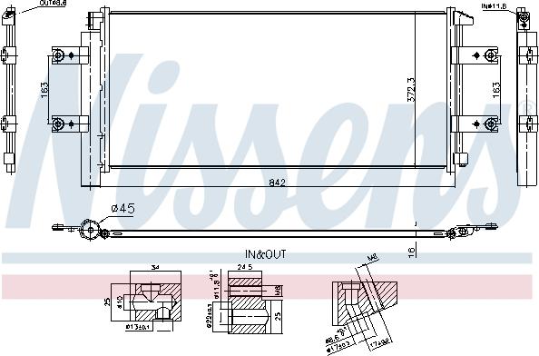 Nissens 941254 - Lauhdutin, ilmastointilaite inparts.fi