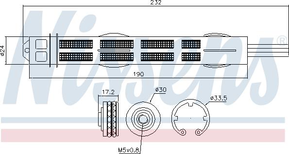 Nissens 95455 - Kuivain, ilmastointilaite inparts.fi