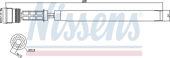 Nissens 95458 - Kuivain, ilmastointilaite inparts.fi