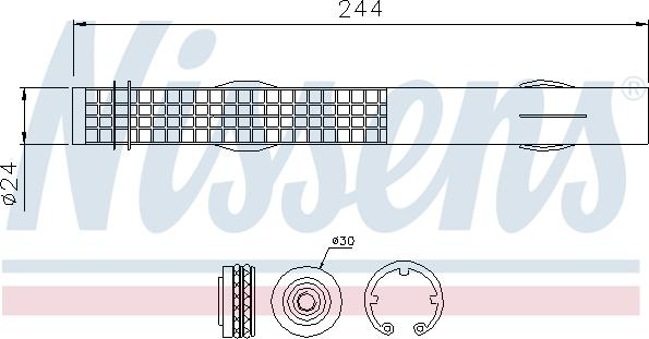 Nissens 95457 - Kuivain, ilmastointilaite inparts.fi