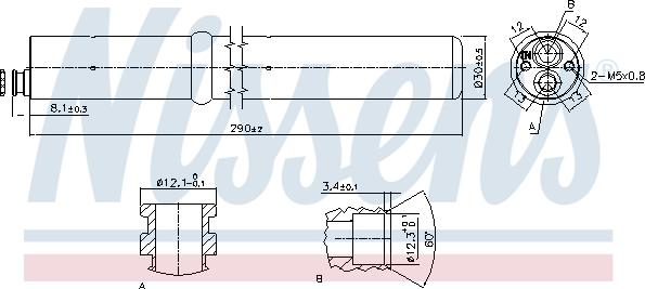 Nissens 95555 - Kuivain, ilmastointilaite inparts.fi