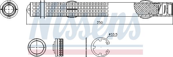 Nissens 95581 - Kuivain, ilmastointilaite inparts.fi