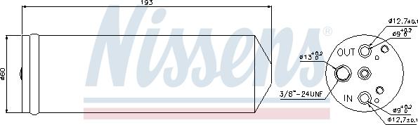 Nissens 95082 - Kuivain, ilmastointilaite inparts.fi