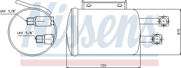 Nissens 95106 - Kuivain, ilmastointilaite inparts.fi