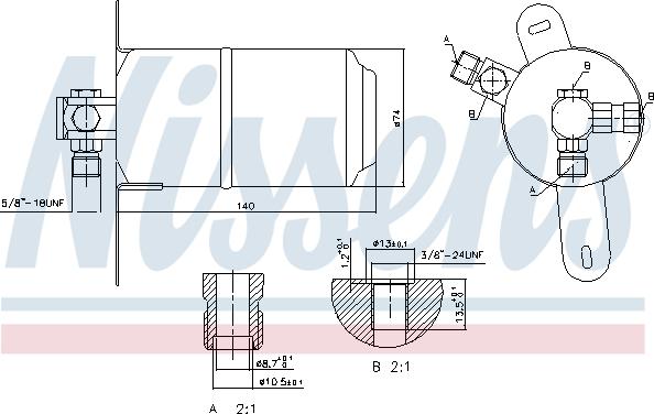 Nissens 95184 - Kuivain, ilmastointilaite inparts.fi