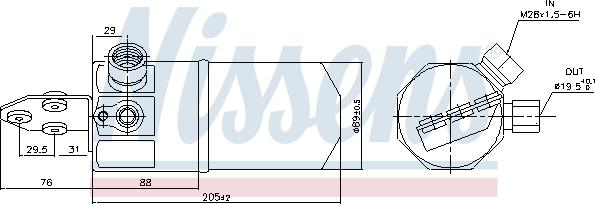 Nissens 95318 - Kuivain, ilmastointilaite inparts.fi