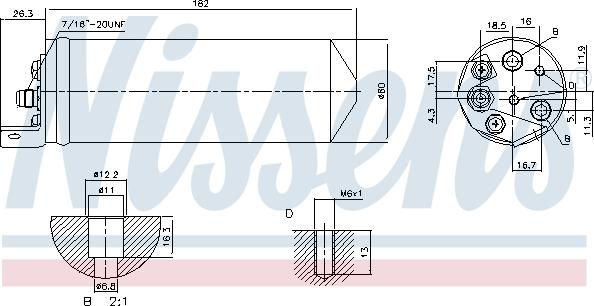 Nissens 95240 - Kuivain, ilmastointilaite inparts.fi