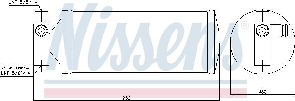 Nissens 95257 - Kuivain, ilmastointilaite inparts.fi