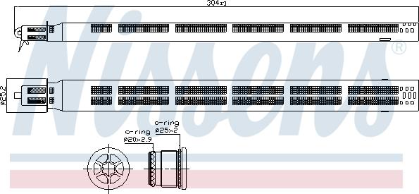 Nissens 95745 - Kuivain, ilmastointilaite inparts.fi