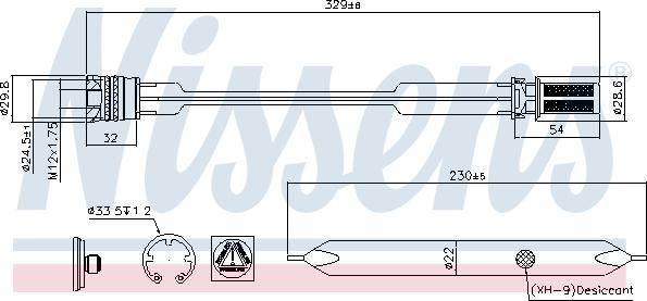 Nissens 95780 - Kuivain, ilmastointilaite inparts.fi