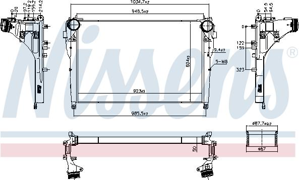 Nissens 961570 - Välijäähdytin inparts.fi