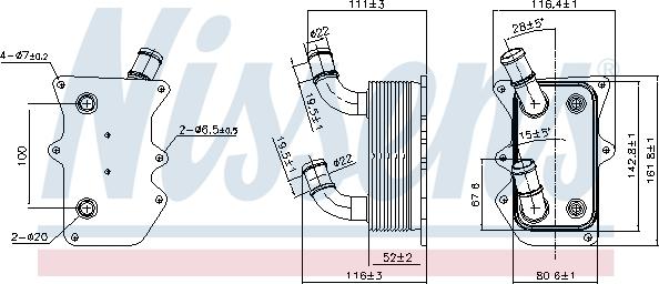 Nissens 90919 - Moottoriöljyn jäähdytin inparts.fi