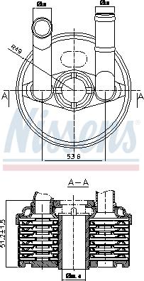 Nissens 90666 - Öljynjäähdytin, autom. vaihteisto inparts.fi