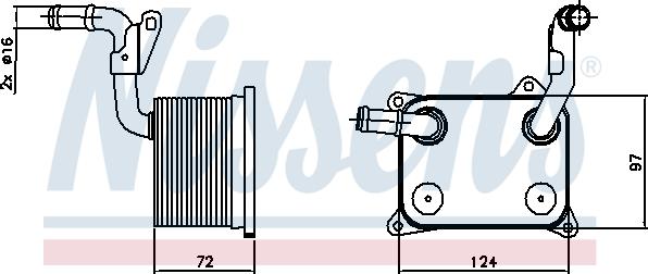 Nissens 90744 - Moottoriöljyn jäähdytin inparts.fi