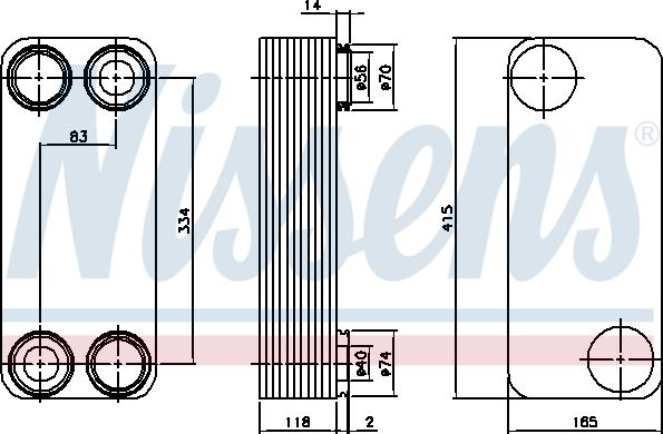 Nissens 90769 - Öljynjäähdytin, autom. vaihteisto inparts.fi