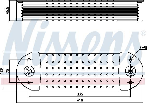 Nissens 90764 - Moottoriöljyn jäähdytin inparts.fi