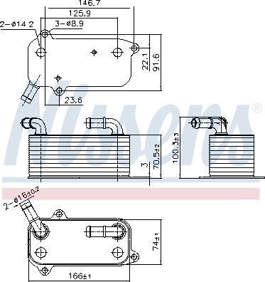 Nissens 91389 - Öljynjäähdytin, autom. vaihteisto inparts.fi