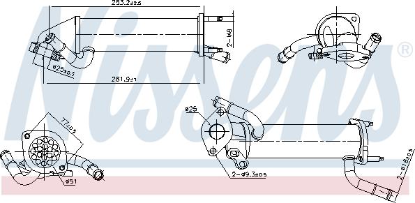 Nissens 989449 - Jäähdytin,pakokaasukierrätys inparts.fi