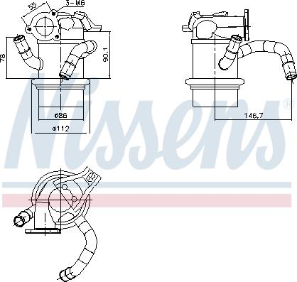 Nissens 989421 - Jäähdytin,pakokaasukierrätys inparts.fi