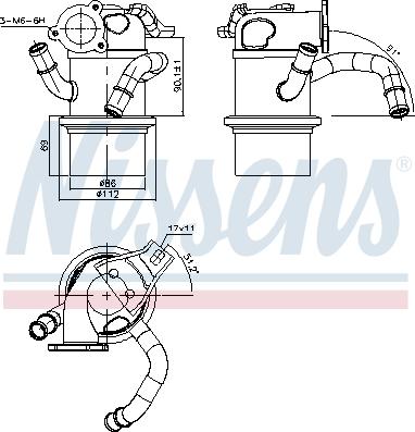 Nissens 989315 - Jäähdytin,pakokaasukierrätys inparts.fi